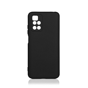 Силиконовый чехол Xiaomi Redmi 10 с закрытой камерой черный