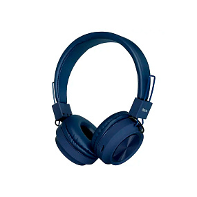 Bluetooth-наушники Hoco W25 Promise полноразмерные синие(УЦЕНКА)нов, повреждена упаковка
