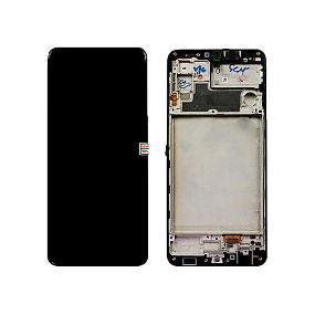 Дисплей для телефона Samsung M325F (M32) модуль Черный - Оригинал