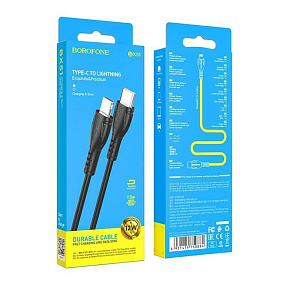 Дата кабель Type-C - Lightning Borofone BX51 2.4A 12W 1м черный
