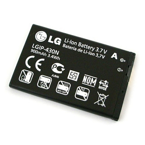 АКБ ORIG для телефона LG Lgip-430N GS290,A258,GM360,T300,T320 тех. упаковка