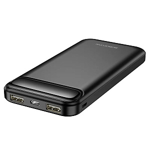 Портативное зарядное устройство Borofone BJ14 2USB/Micro/Type-C 10000mAh черный