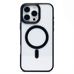 Кейс iPhone 16 Pro Max силикон SafeMag SM004 черный