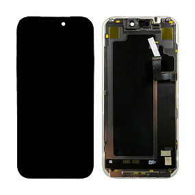 Дисплей для телефона iPhone 17 Pro в сборе с тачскрином Черный - (Soft OLED,Full HD) площадка под IC