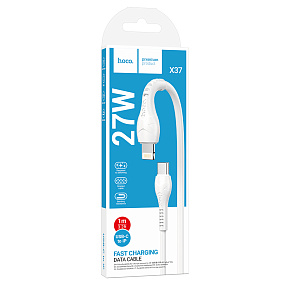 Дата кабель Type-C - Lightning Hoco X37 27W 3A 1м белый