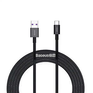 Дата кабель Type-C USB Baseus Superior Series (Catys-A01) 66W 2м 2A черный
