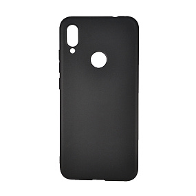 Силиконовый чехол Xiaomi Redmi Note 7 матовый черный
