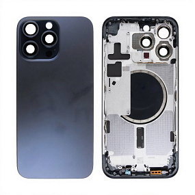 Корпус iPhone 15 Pro Max (1 Sim) Синий - Премиум
