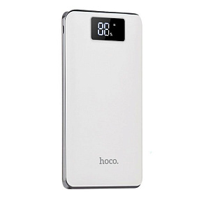 Портативное зарядное устройство Hoco B23B QC 20000mAh 3USB LCD белый (УЦЕНКА) Б/У