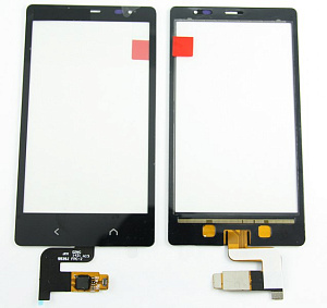 Сенсор для телефона Nokia X2 Dual (RM-1013) Черный