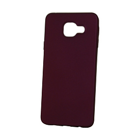 Силиконовый чехол для Samsung A310 Galaxy A3 (2016) X-Level Guardian матовый бордовый