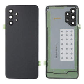 корпус для телефона Samsung A325F (A32) Задняя крышка (черный) - Премиум