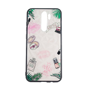 Задняя накладка Xiaomi Redmi Note 8 Pro пластик PS106 (2) Crystal флуоресцентная