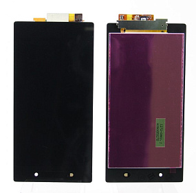 Дисплей для телефона Sony C6903 (Z1) в сборе с тачскрином Черный