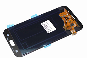 Дисплей для телефона Samsung A720F (A7 2017) в сборе с тачскрином Черный - Оригинал