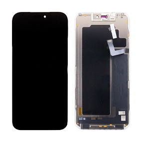 Дисплей для телефона iPhone 17 Pro Max в сборе Черный - (Soft OLED, Full HD, 120 Гц) (площадка под I