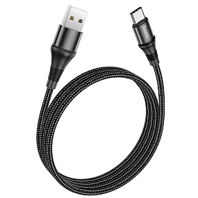 Дата кабель Type-C - USB Hoco X50 1м черный