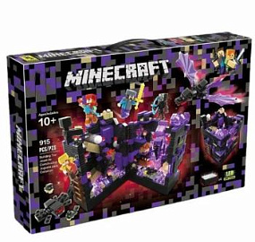 Конструктор Майнкрафт №695 "Нападение на чёрную крепость" 915 дет.
