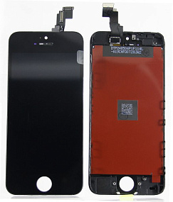 Дисплей для телефона iPhone 5C в сборе Черный - AAA