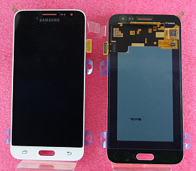 Дисплей для телефона Samsung J320F/J3 2016 в сборе с тачскрином Белый - Оригинал