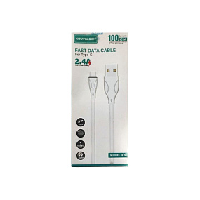 Дата кабель Type-C - USB Kouvolsen X19 3A белый