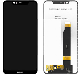 Дисплей для телефона Nokia 5.1 Plus в сборе с тачскрином Черный
