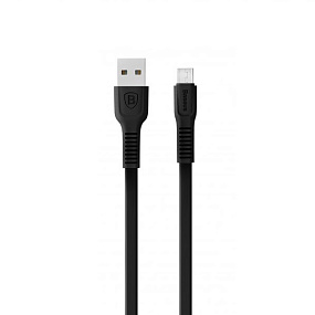 Дата кабель micro USB - USB Baseus CAMZY-B01 плоский черный
