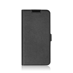 Чехол-книжка DF под кожу Samsung A047 Galaxy A04s  черный