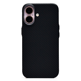 Кейс iPhone 16 силикон SafeMag SM028 Carbon черный
