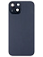 Задняя крышка iPhone 15 в сборе со стеклом камеры Черная - Премиум