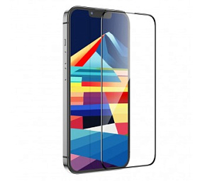 Защитное стекло iPhone 15 Plus 3D черное