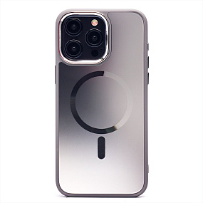 Кейс iPhone 15 Pro Max силикон SafeMag SM023 титан