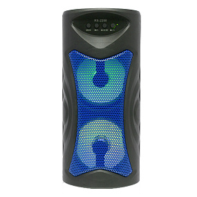 Колонка RS-2208 (Bluetooth/USB/TF/FM/AUX/) 5W синяя