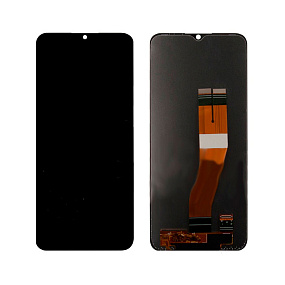 Дисплей для телефона Samsung A037F (A03s) в сборе с тачскрином Черный - Оригинал