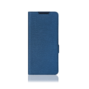 Чехол-книжка DF под кожу Xiaomi Poco M6 Pro 4G/Note 13 Pro 4G синий