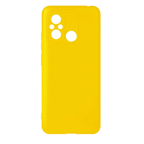 Силиконовый чехол Xiaomi Redmi 12C DF желтый