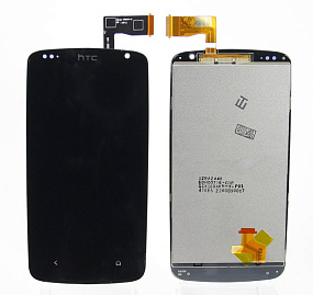 Дисплей для телефона HTC Desire 500/Desire 500 Dual в сборе с тачскрином Черный