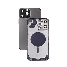 Корпус iPhone 13 Pro Max (стекло) Черный orig fabric(УЦЕНКА)незначительная царапина на стекле камеры