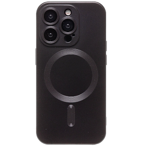 Кейс iPhone 15 Pro Max силикон SafeMag SM020 черный