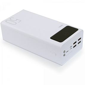 Портативное зарядное устройство Remax RPP-162 50000mAh 4USB белый (УЦЕНКА) Повреждение корпуса, скол