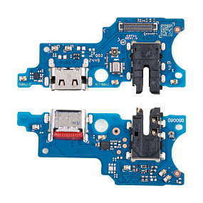 Шлейф Samsung A065F (A06) плата системный разъем/разъем гарнитуры/микрофон - Премиум