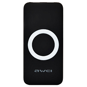 Портативное зарядное устройство Awei P58K Беспроводная зарядка 12000mAh черный