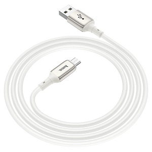 Дата кабель micro USB - USB Hoco X66 1м белый