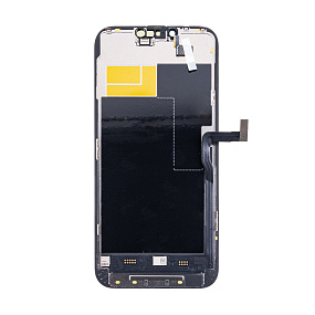 Дисплей для телефона iPhone 13 Pro Max в сборе Черный - (Soft OLED, Full HD, 120 Гц) (площадка под I