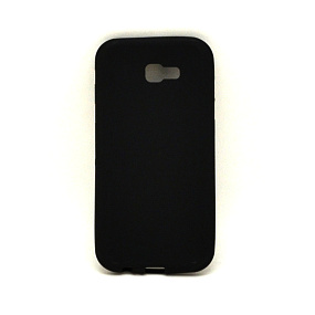 Силиконовый чехол для Samsung A720 Galaxy A7 (2017) матовый черный
