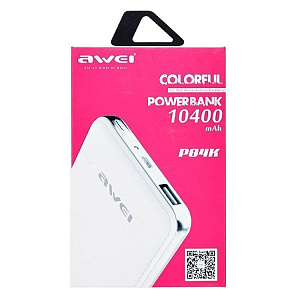 Портативное зарядное устройство Awei P84K 10400mAh белый