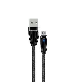 Дата кабель micro USB - USB Borofone BU3 BlinkJet 1,2м 2,4A черный