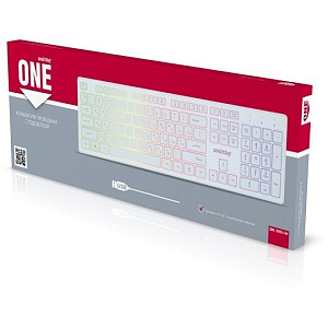 Клавиатура SmartBuy 305 One USB белая с подсветкой 