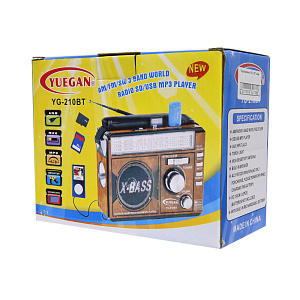 Радиоприемник YG-210BT красный
