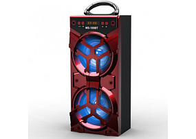Колонка MS-189BT (Bluetooth/MicroSD/USB/FM/AUX) 10W красная